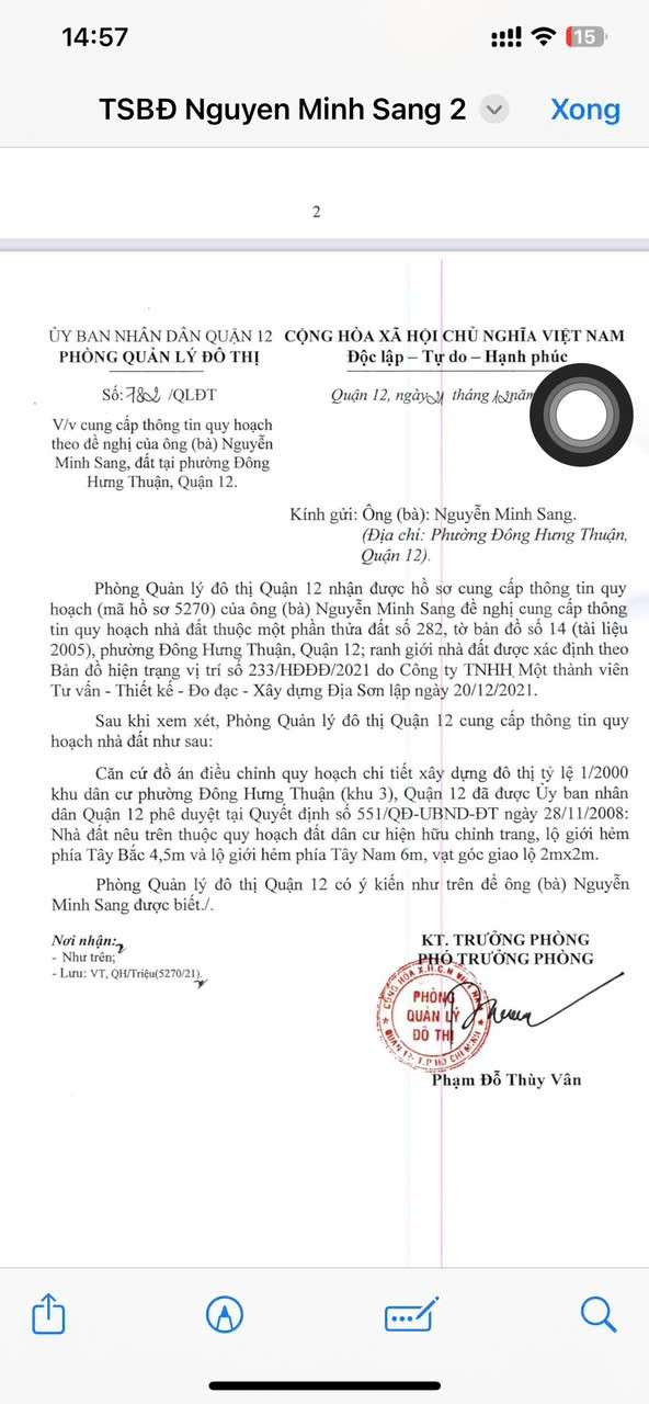 Bán nhà mặt tiền Đông Hưng Thuận 12 – Quận 12 | 3 tầng – DT sàn 196m²