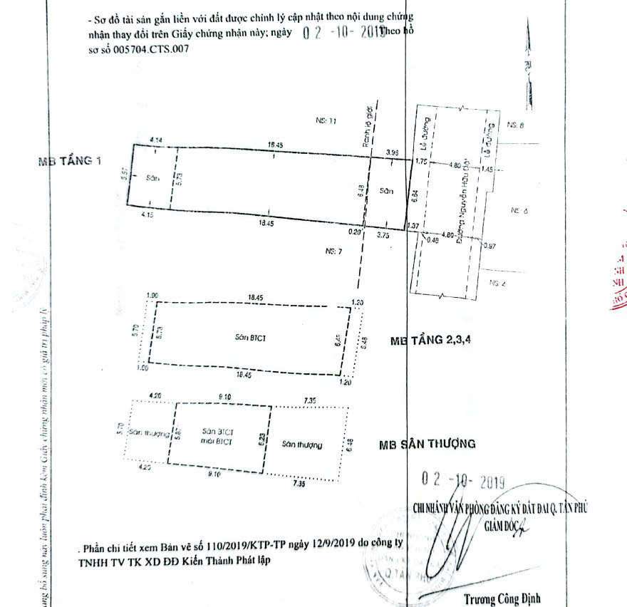 Bán nhà mặt tiền Nguyễn Hữu Dật – Tân Phú | 4 tầng – DT sàn 642m²