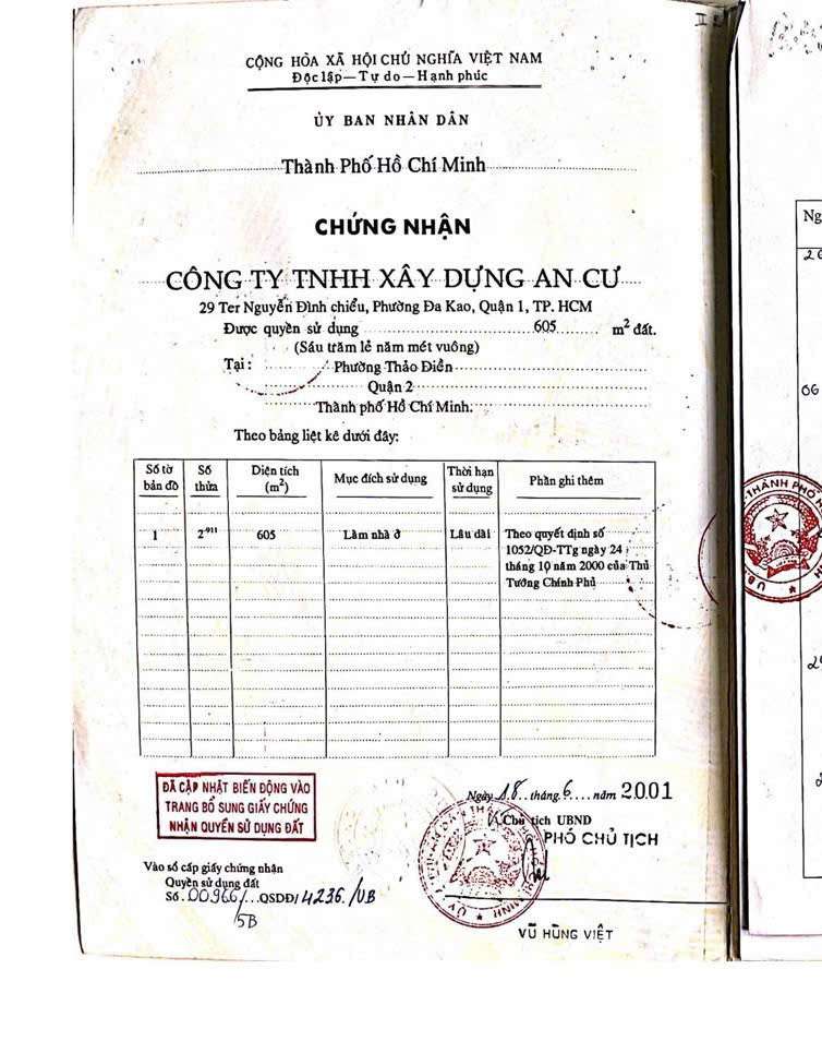 Bán Nhà Phố Diện Tích Khủng 1.058m² – Hẻm 215D Nguyễn Văn Hưởng, Thảo Điền | Hẻm 6m
