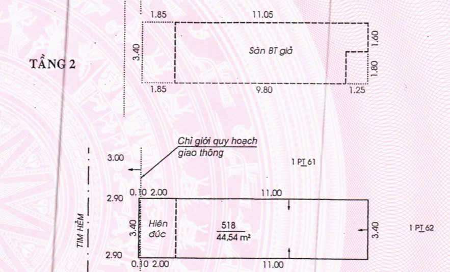 Bán Nhà Phố Hẻm 6m – 105/3 Hoàng Bật Đạt, Phường 5, Tân Bình | 2 Tầng – 44.2m²