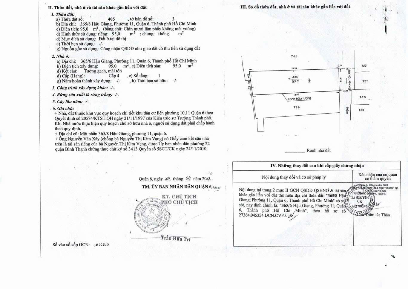 Giới thiệu Bán Nhà Phố tại Quận 6, TP. Hồ Chí Minh