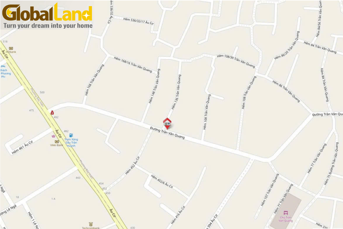 Nhà phố 127m² mặt tiền Trần Văn Quang Phường 10 Tân Bình giá 16.5 Tỷ