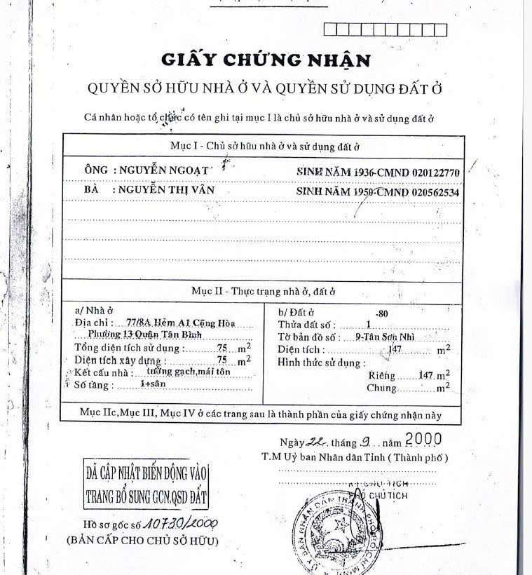 Nhà phố 145m² hẻm 8m Nhất Chi Mai Phường 13 Tân Bình giá 19 Tỷ
