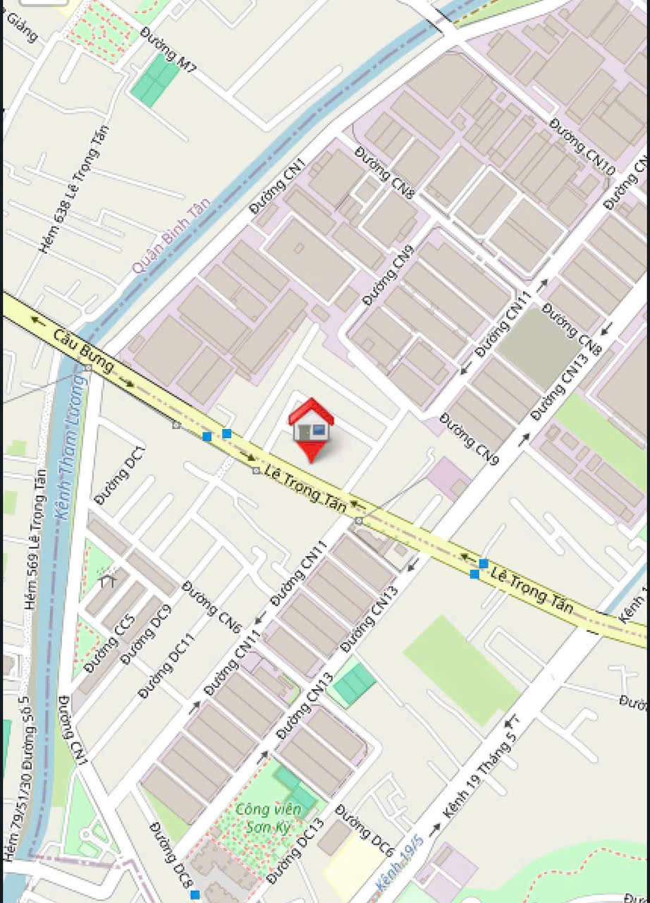 Nhà phố 162m² mặt tiền Lê Trọng Tấn Tây Thạnh Tân Phú giá 15.4 Tỷ