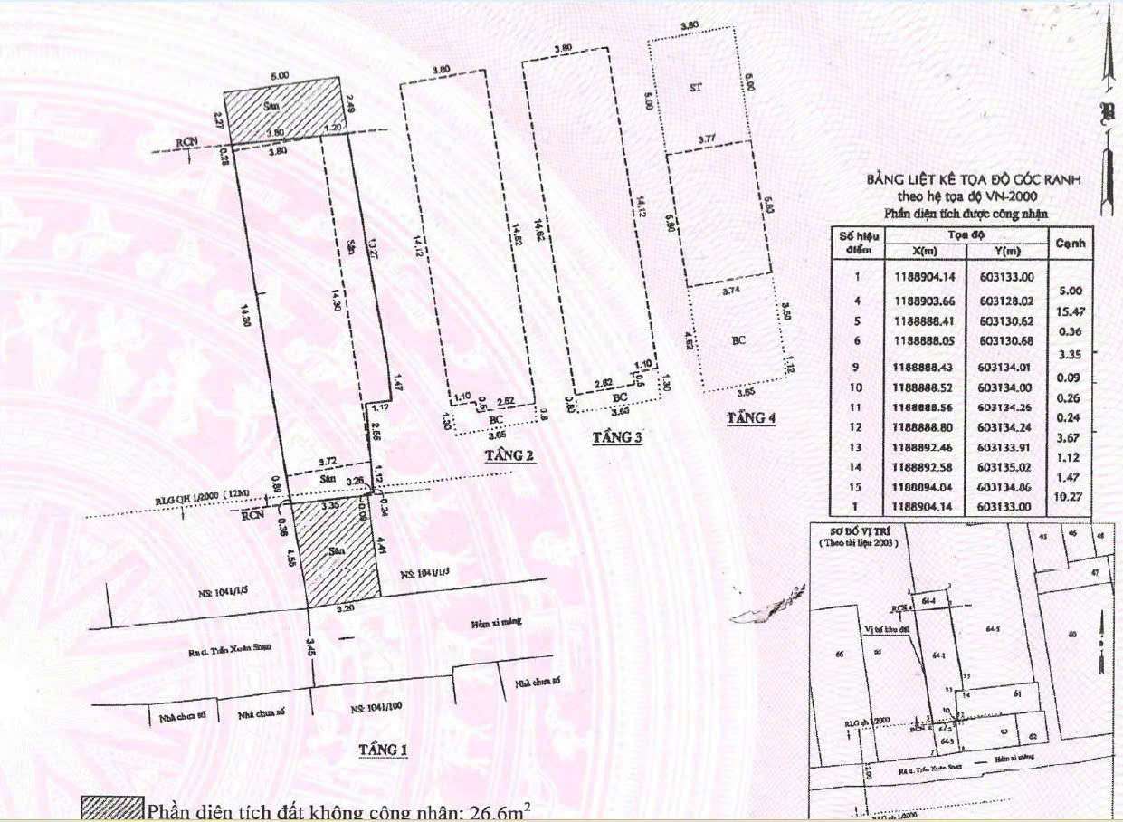 Nhà phố 4 tầng 100m² hẻm Trần Xuân Soạn Tân Hưng Quận 7 giá 5.4 Tỷ