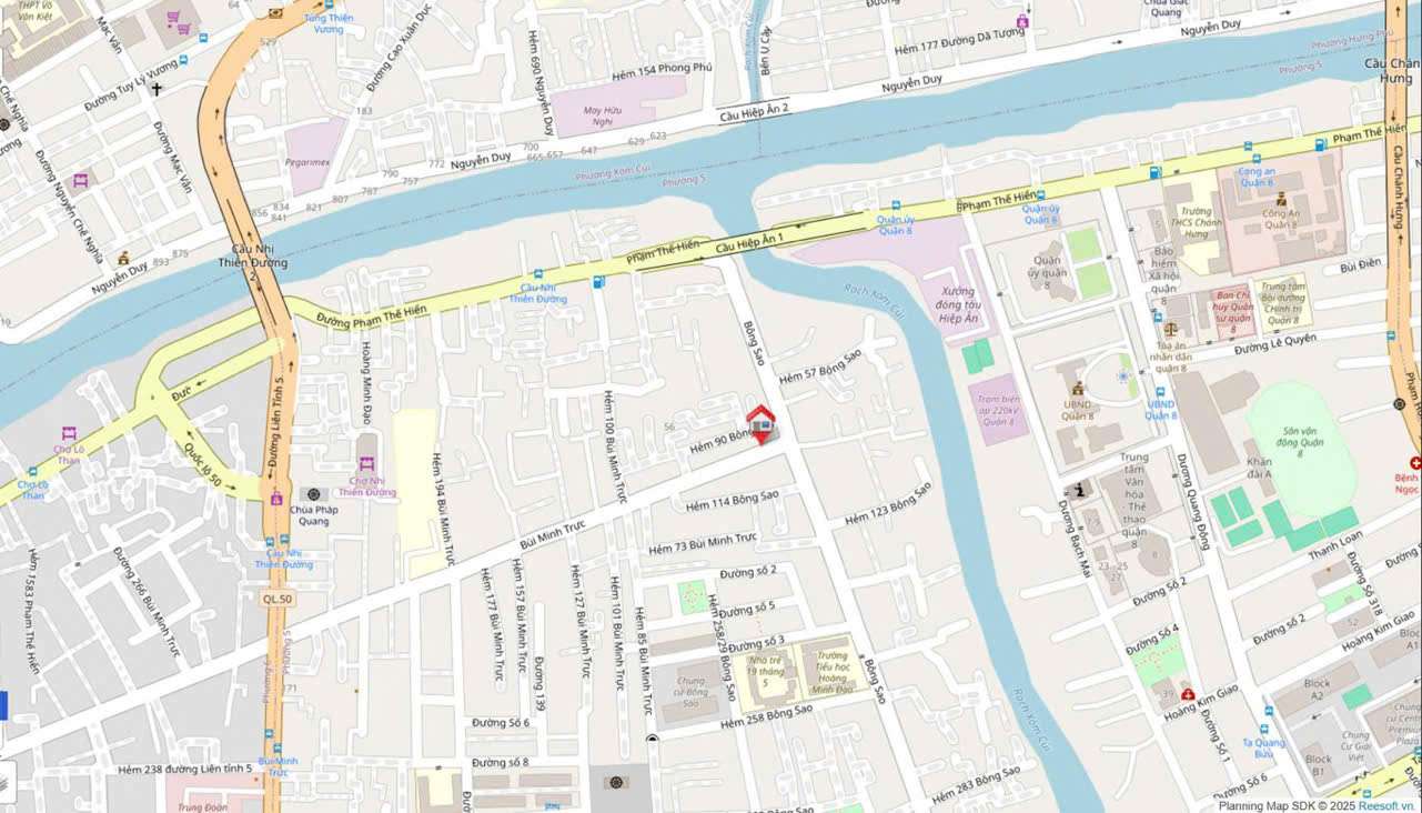 Nhà phố 4 tầng 85m² mặt tiền Bùi Minh Trực Phường 5 Quận 8 giá 13.5 Tỷ