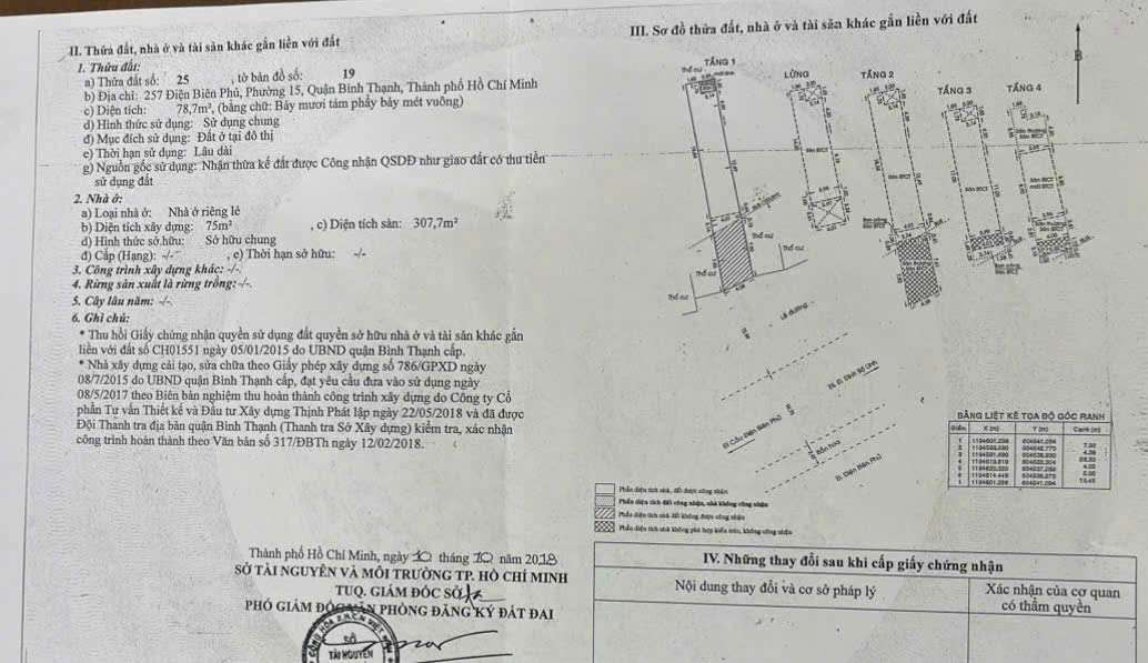 Nhà phố 5 tầng 117.8m² mặt tiền Điện Biên Phủ Phường 15 Bình Thạnh giá 24.5 Tỷ