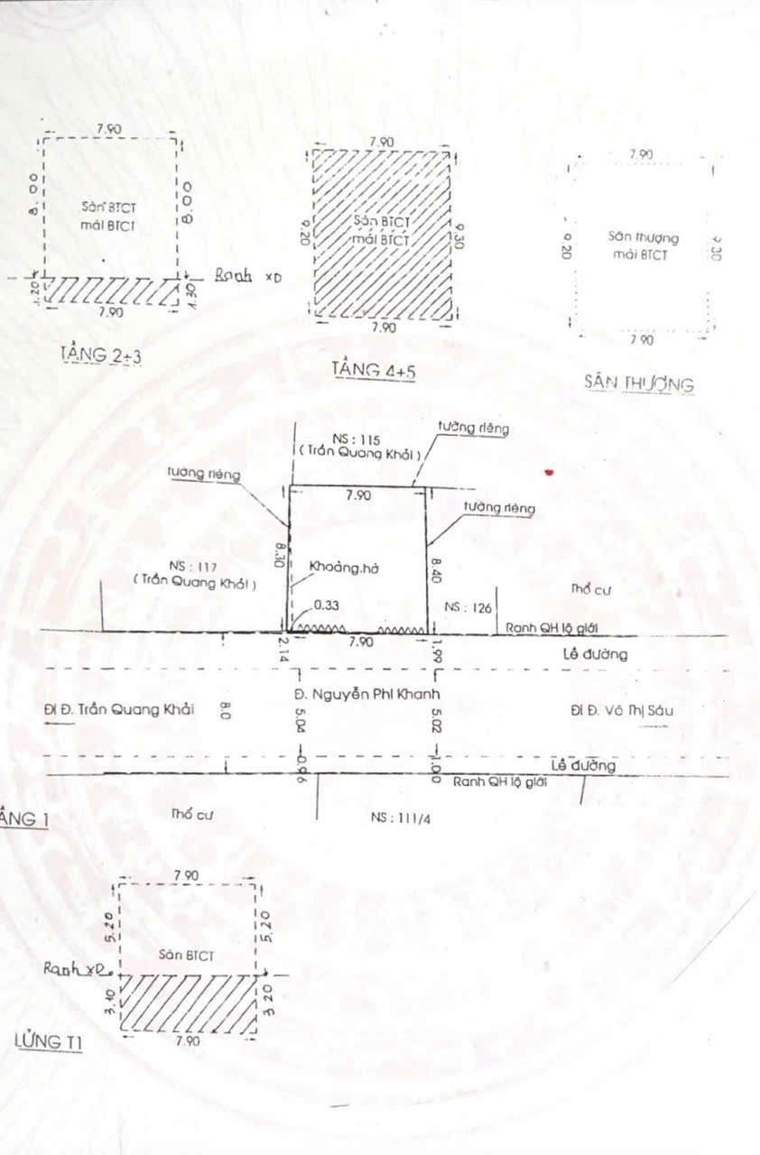 Nhà phố 6 tầng 64m² mặt tiền Nguyễn Phi Khanh Tân Định Quận 1 giá 24 Tỷ