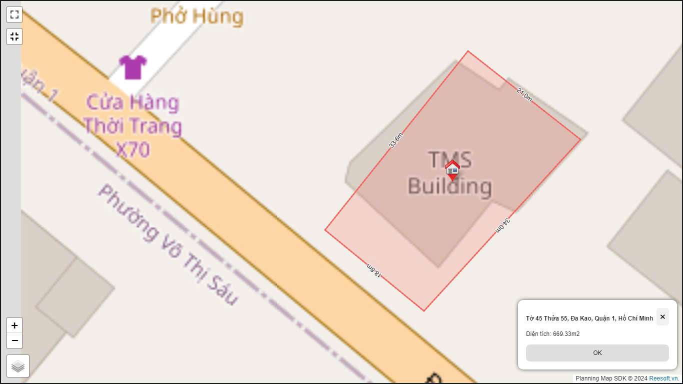 Nhà phố hơn 3.800m² mặt tiền Hai Bà Trưng Đa Kao Quận 1 giá 700 Tỷ