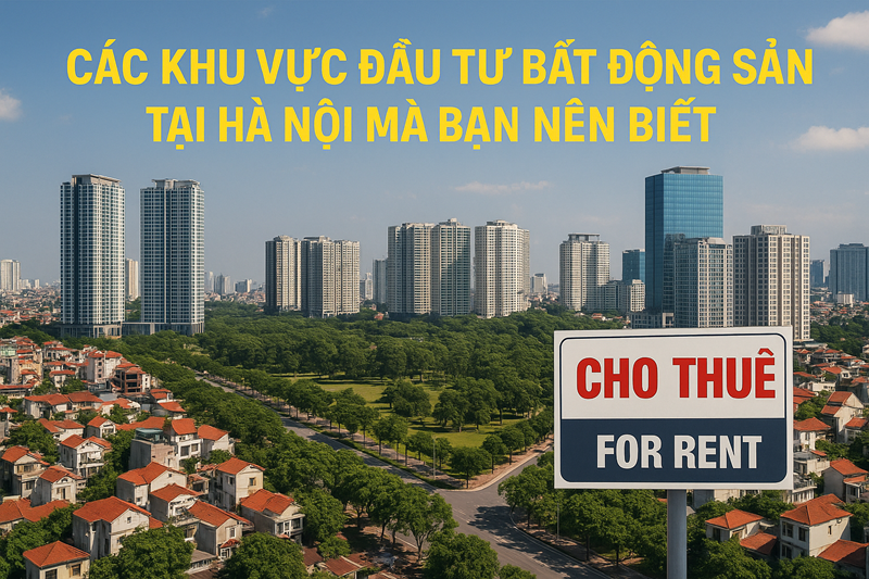Các Khu Vực Đầu Tư BĐS Tại Hà Nội Mà Bạn Nên Biết