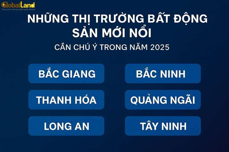 Những Thị Trường BĐS Mới Nổi Cần Chú Ý Năm 2025